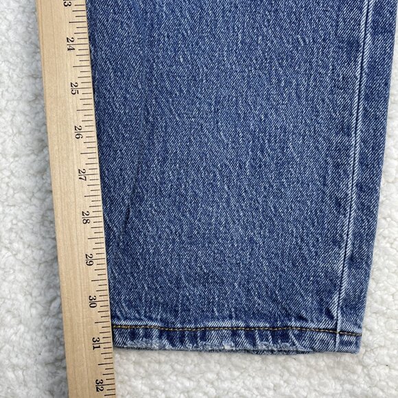 Levis 501 Jeans Womens 29x32 Blue Original Fit Button Fly Straight Leg High Rise - Picture 8 of 13